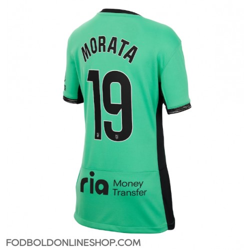 Atletico Madrid Alvaro Morata #19 Tredjetrøje Dame 2023-24 Kortærmet